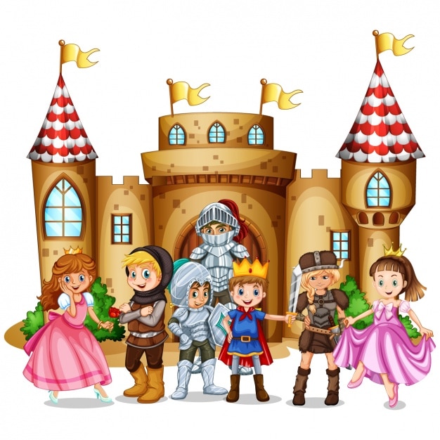 Vector fairytale scene