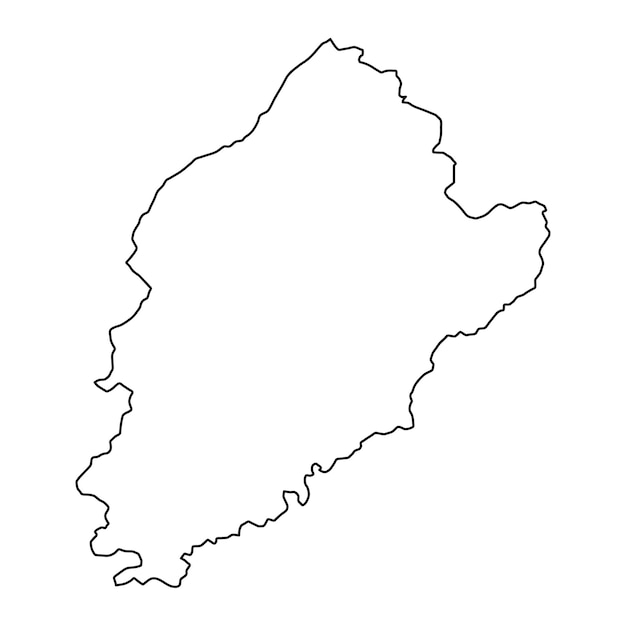 파키스탄의 파이살아바드 지역 지도 행정 구역 터 일러스트레이션