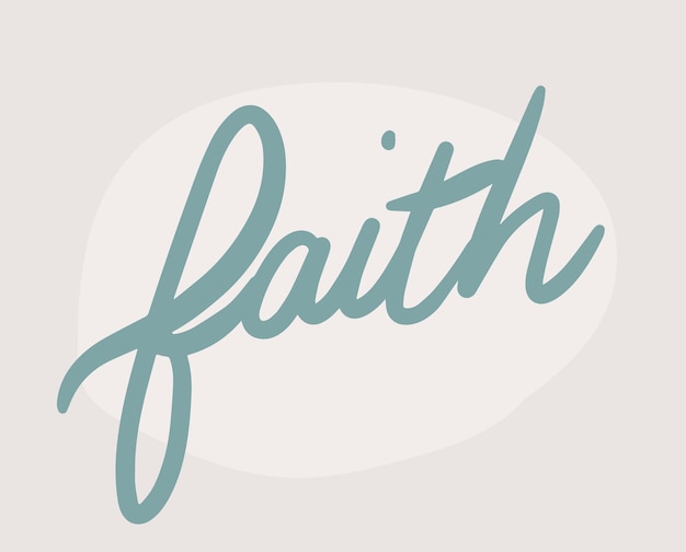 Faith Hope Love Calligraphy Design