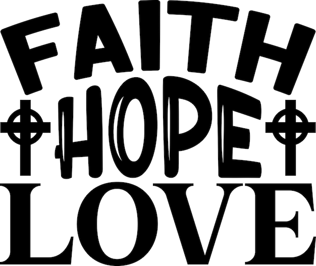 Vettore fede, speranza, amore