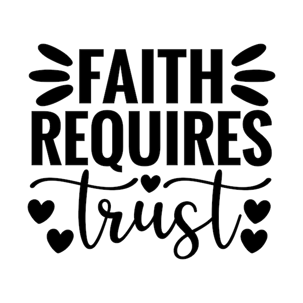 Faith and Jesus SVG Design