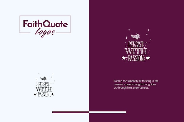 Faith Quote Logos