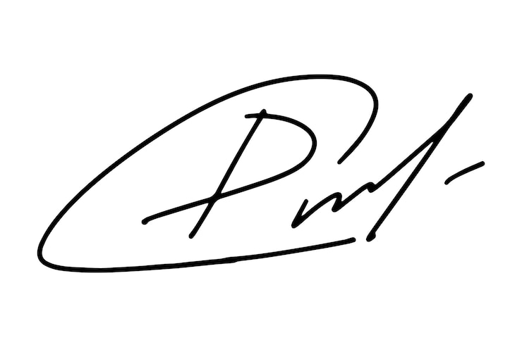 Fake hand drawn autographs Handwritten signature scribble for business certificate or letter