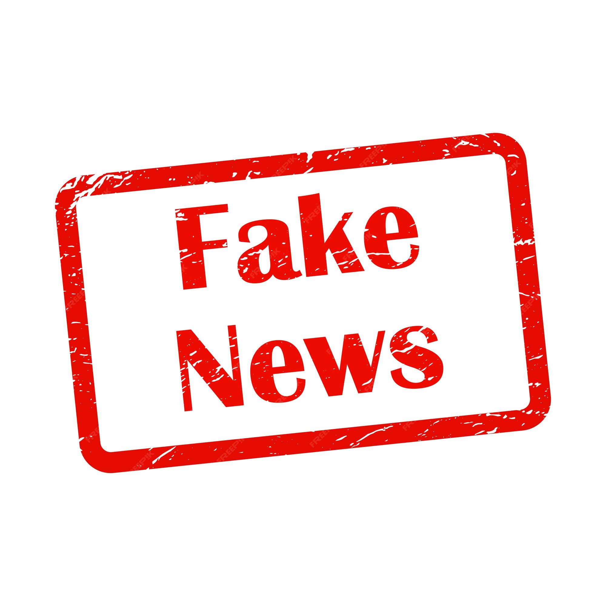 Premium Vector | Fake news red stamp with the words fake news