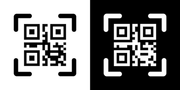 Фальшивый QR-код сканирует меня векторная иллюстрация