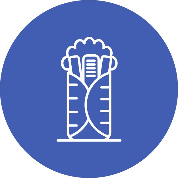 Falafel 아이콘 터 이미지는 스트리트 푸드에 사용할 수 있습니다.