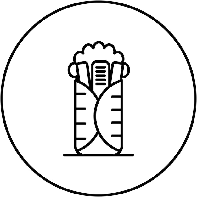 Falafel 아이콘 터 이미지는 스트리트 푸드에 사용할 수 있습니다.