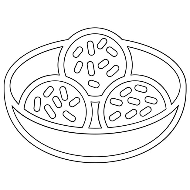 Falafel vector icon illustration of World Cuisine iconset