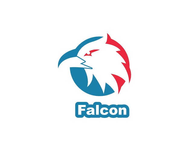 Falcon Eagle Bird Logo sjabloon vector