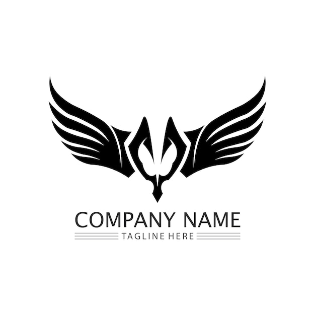 Falcon Eagle Bird Logo Template Vector Icon