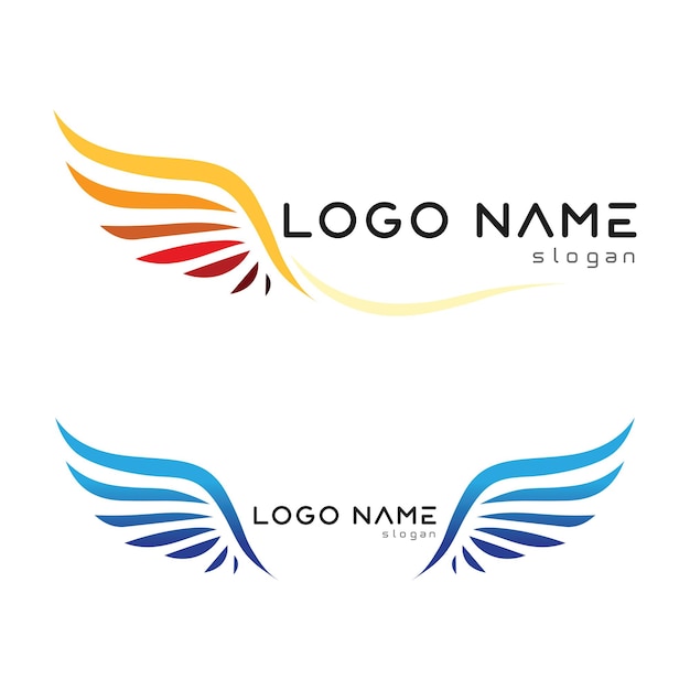 Falcon eagle bird logo template vettore icona