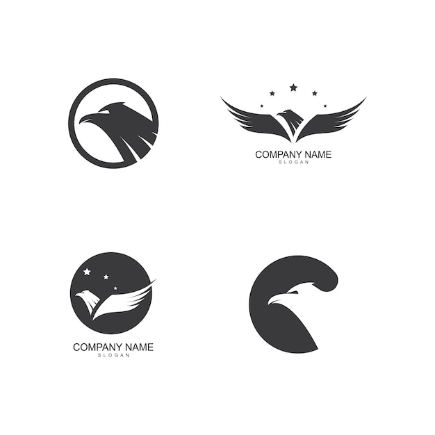 Falcon Eagle Bird Logo Template vector icoon