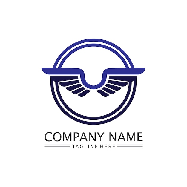 Falcon Eagle Bird Logo Template vector icoon