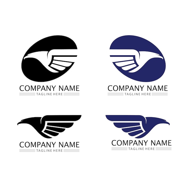 Falcon Eagle Bird Logo Template vector icoon