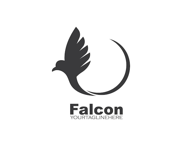 Falcon Eagle Bird Logo Template vector