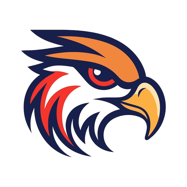 Falcon Hawk Bird Logo Illustratie Vectorontwerp