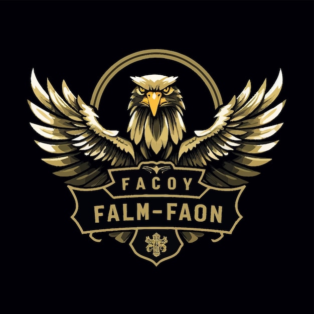 falcon illustration vector logo