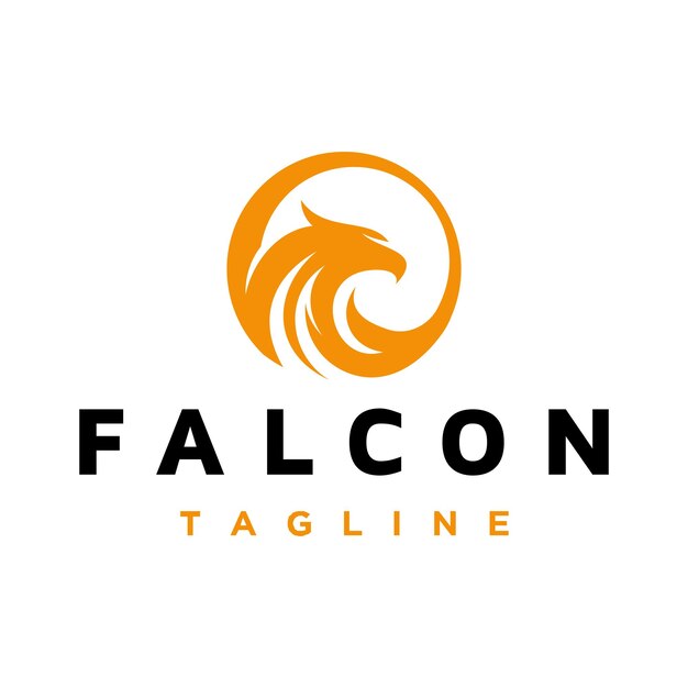 Vettore modello di progettazione logo falcon