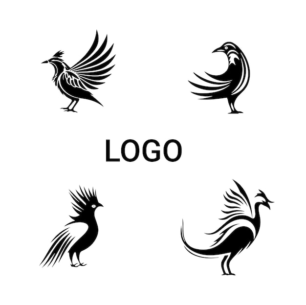 Falcon Logo Set Vector Design Illustratie