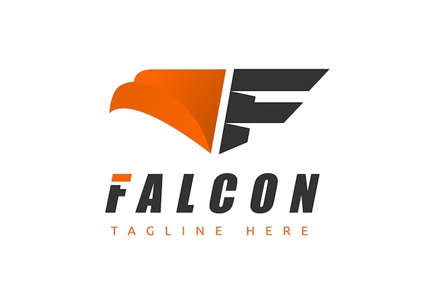 Логотип Falcon, подходящий для транспортно-экспедиторских компаний и др.