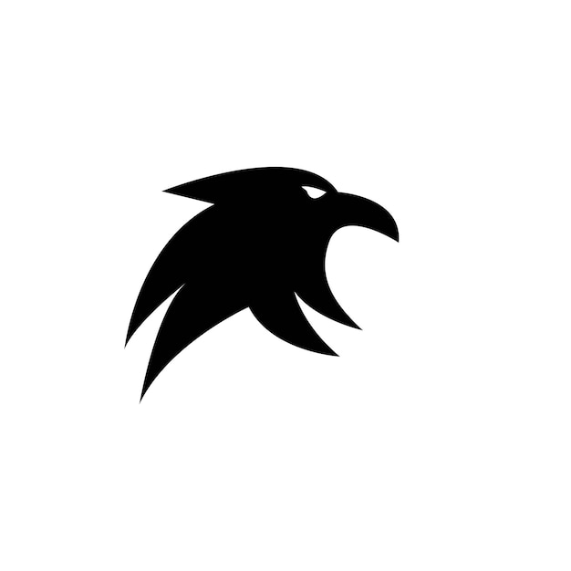 Falcon logo template vector