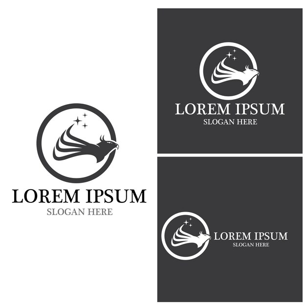 Falcon Logo Template vector