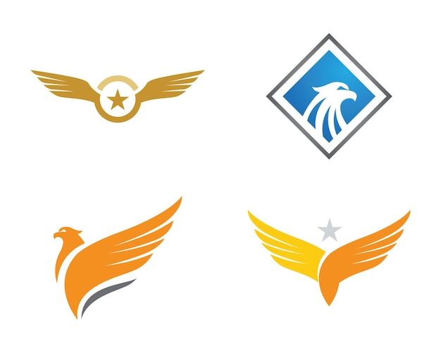 Modello di logo del falco