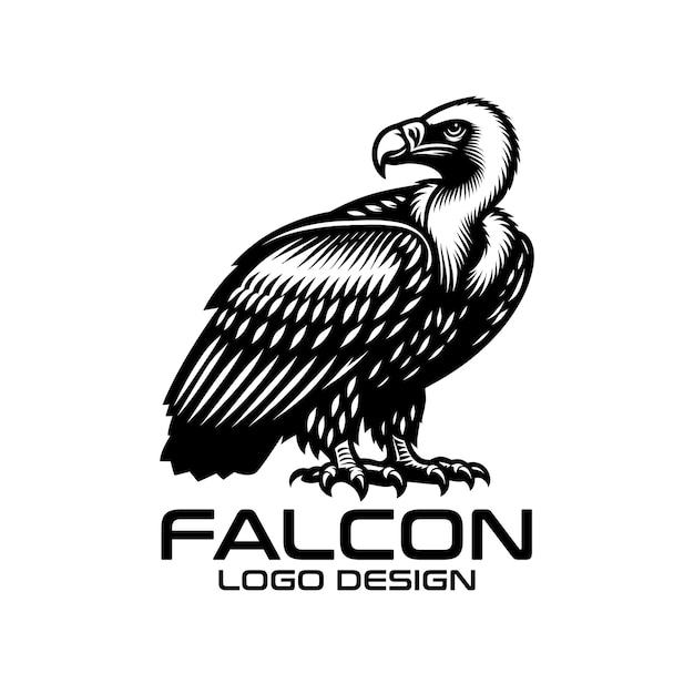 Vettore progettazione del logo falcon vector