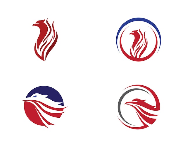 Falcon Wing Logo Template vector icon design