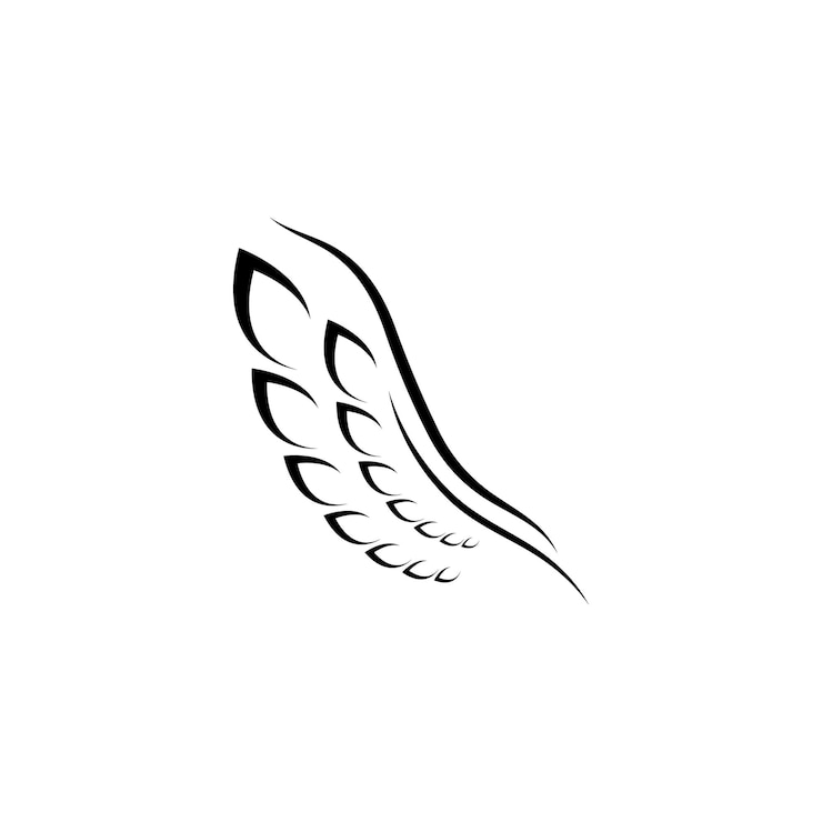 Vector falcon wing logo template vector icon design