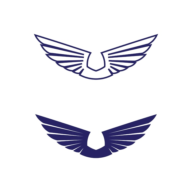 Falcon Wings Logo Template pictogram logo ontwerp app