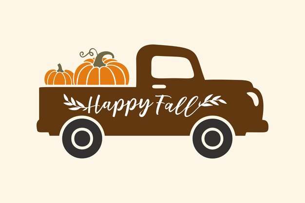 Fall Autumn lettering thanksgiving day hello fall love sign happy fall pumpkin autumn leaves vector