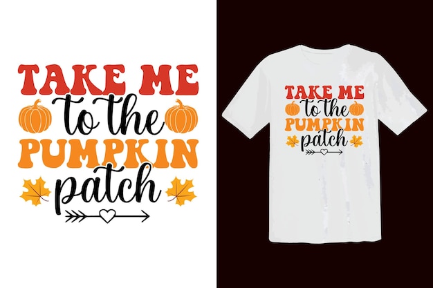 Fall and Autumn pumpkin svg vector t shirt