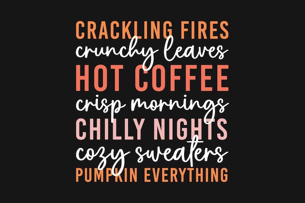 Fall Autumn Pumpkin Typography T-shirt