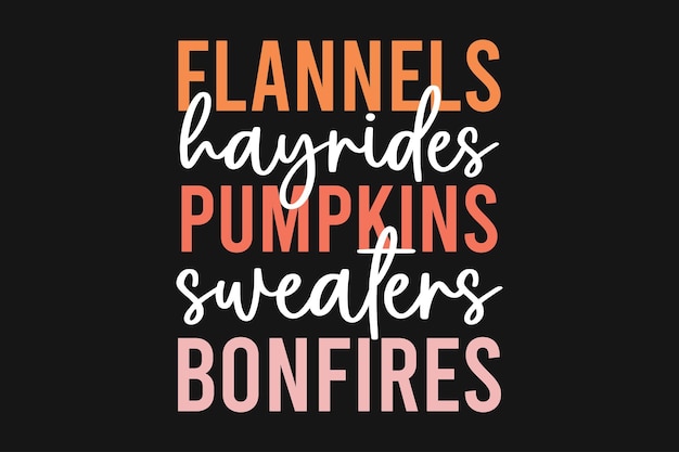 Fall Autumn Pumpkin Typography T-shirt