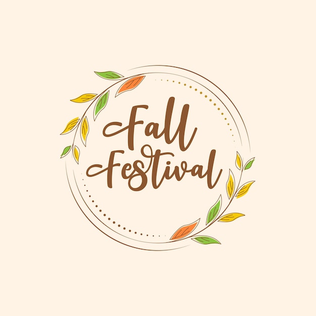 Fall Festival element Vector design illustration