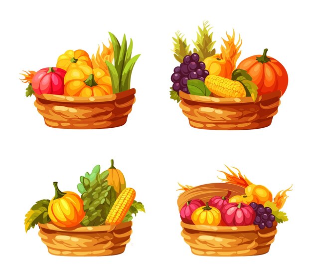 Festa della raccolta autunnale secchio di frutta festa della raccolto autunnale seio di frutta