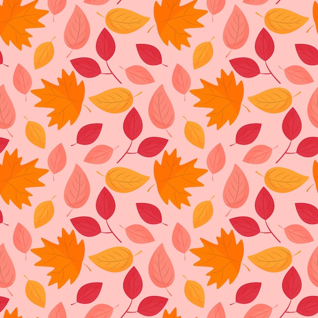 Fall leaves pattern