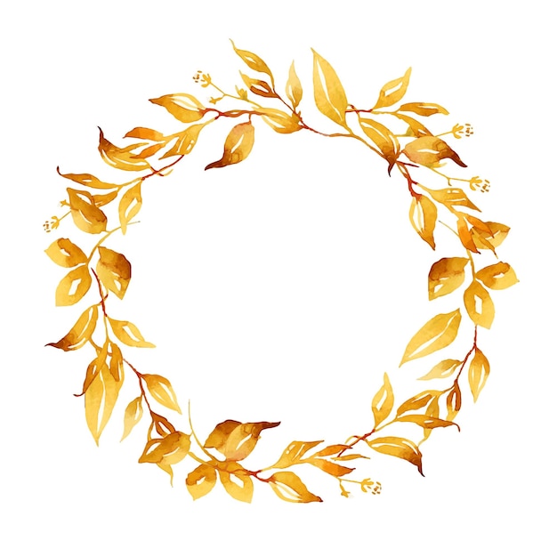 Fall leaves wreath