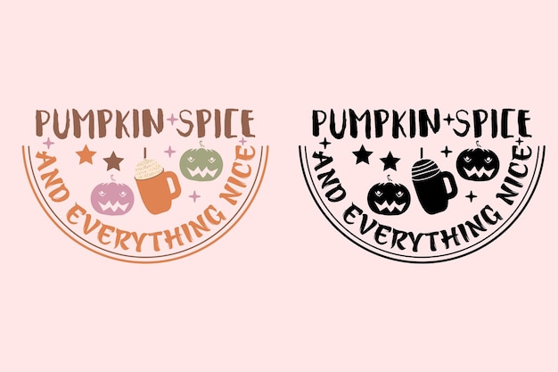 Fall Pumpkin Spice EPS Design