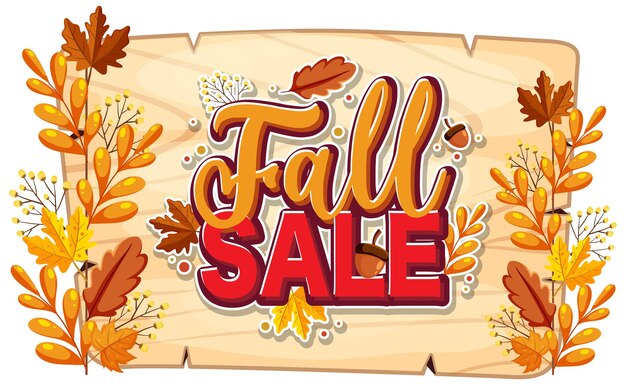 Fall sale banner template