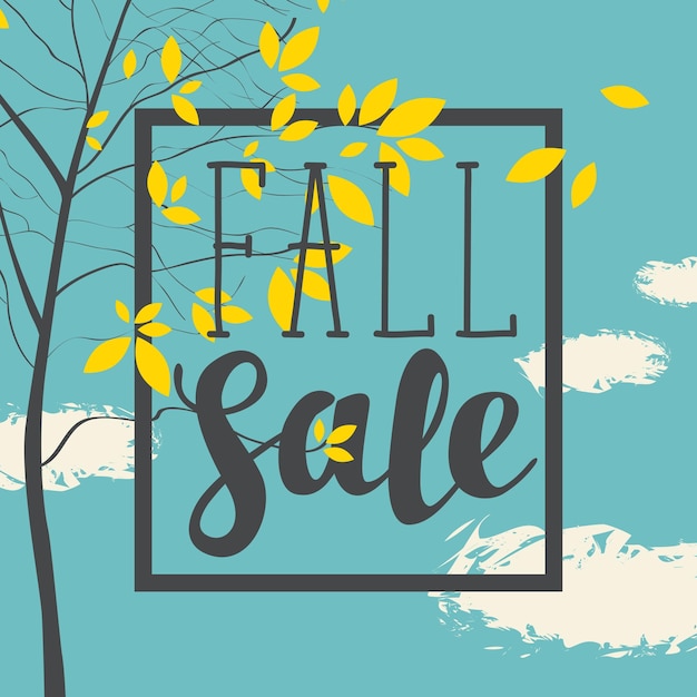 fall sale poster