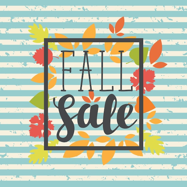 Fall sale poster