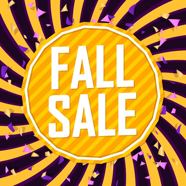 Fall Sale Season shopping promotion banner