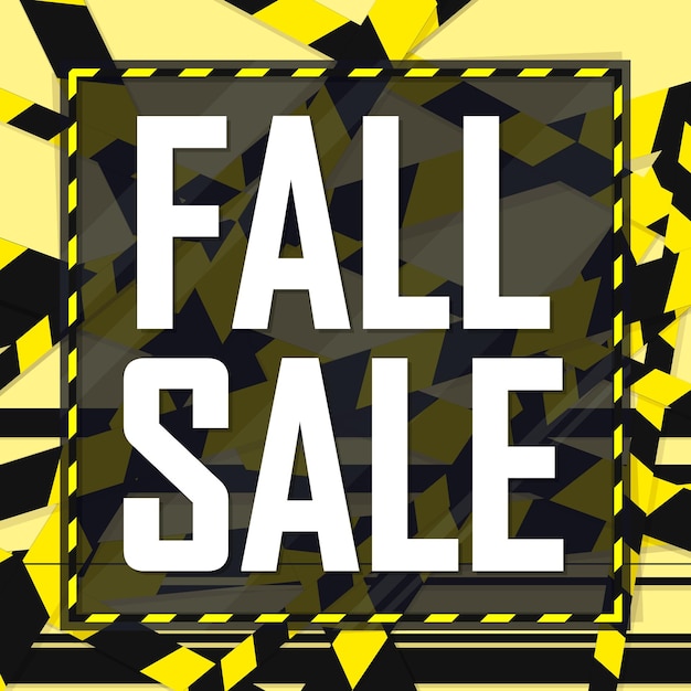 Vector fall sale season shopping promotion banner