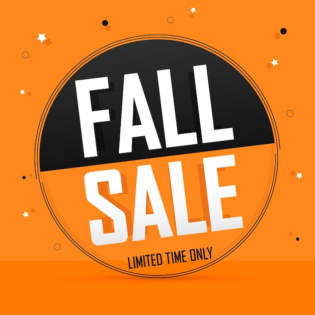 Fall Sale Season shopping promotion banner