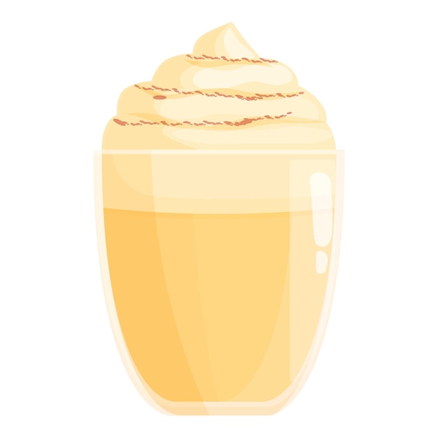 Vector fall spice coffee icon cartoon vector latte drink food dessert