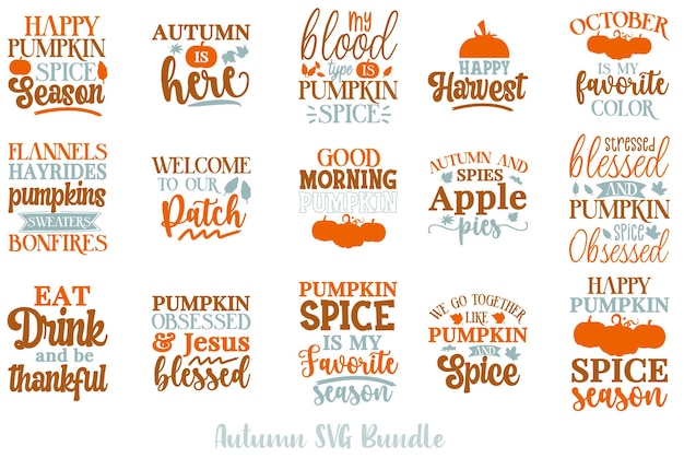 Fall svg Bundle Осень svg Bundle Осень svgFall svg Тыква svg