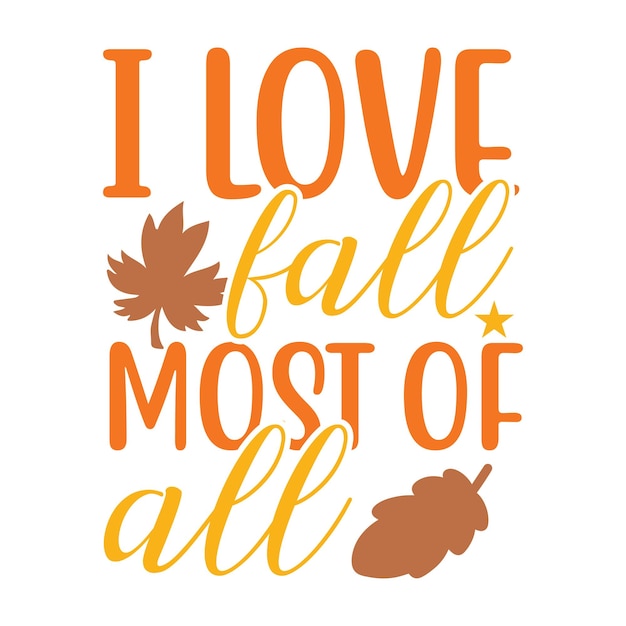 Vector fall svg design