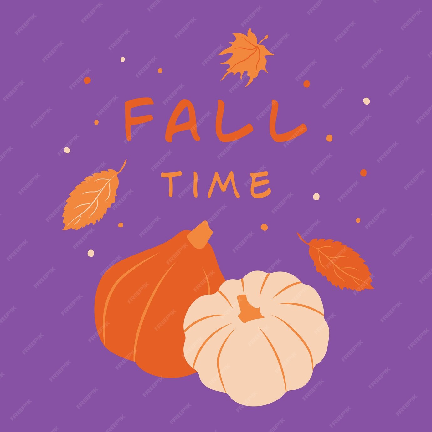 Premium Vector Fall time set of vector autumn illustrations of linden